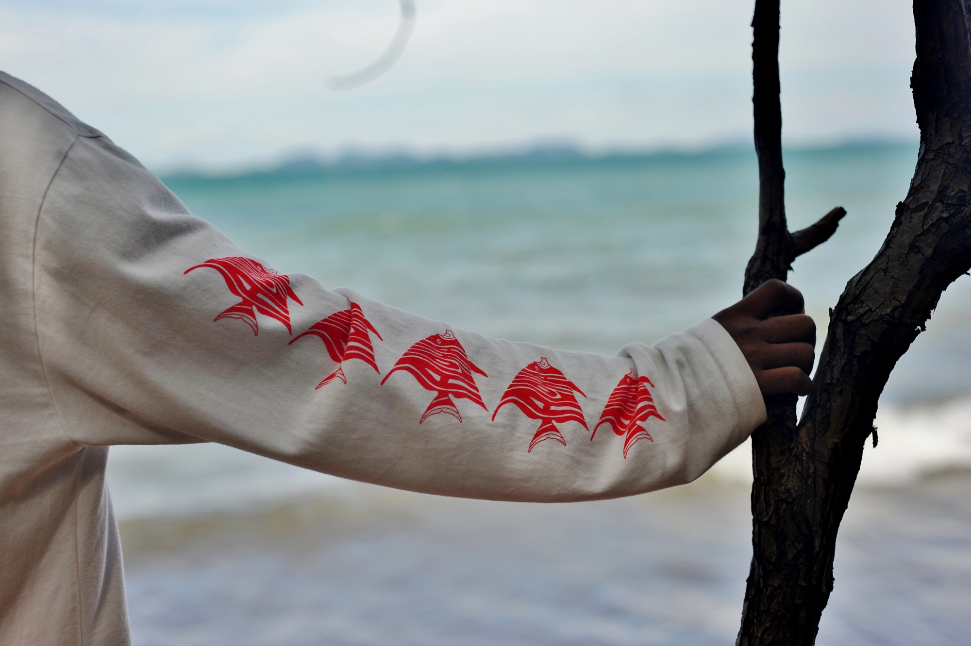 Detail of a tshirt of one Koh Ach Seh visitor.