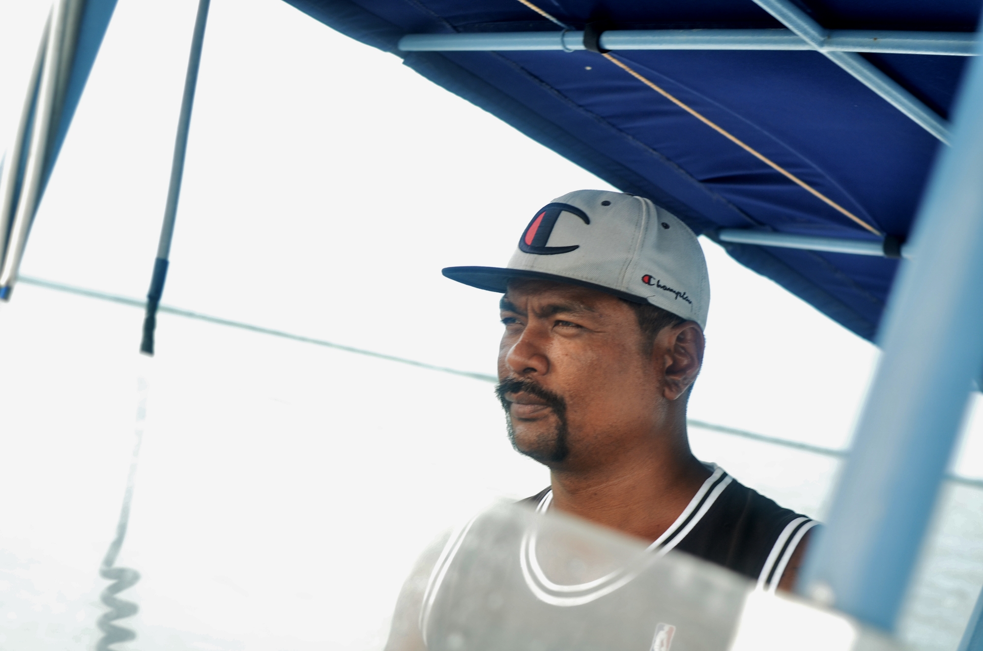 Pu Phon, captain of the new speedboat that MCC is using -- the Red Snapper.